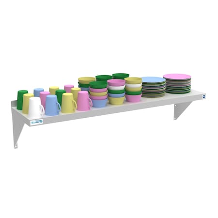 Koolmore NSF Stainless Steel Wall Mount Shelf  - Industrial Grade Metal Shelving WMSH-1248